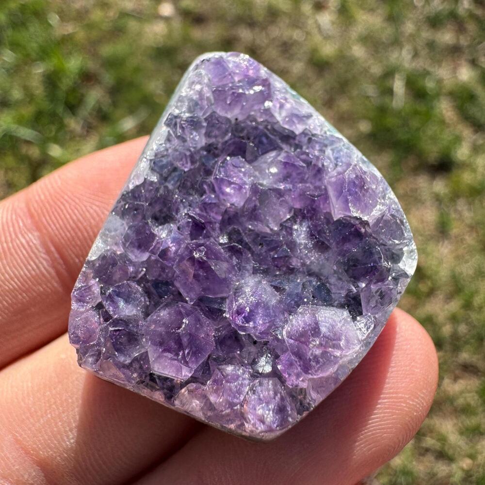 98 carat Amethyst Custom Cut Cabochon Druzy Hand Cut